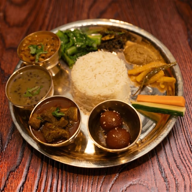 Goat Dal Bhat.