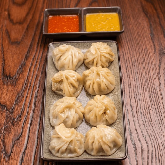 Goat Steamed Momo.