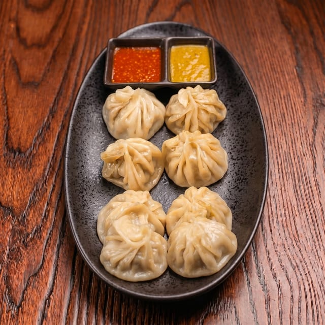 Veg Steamed Momo.